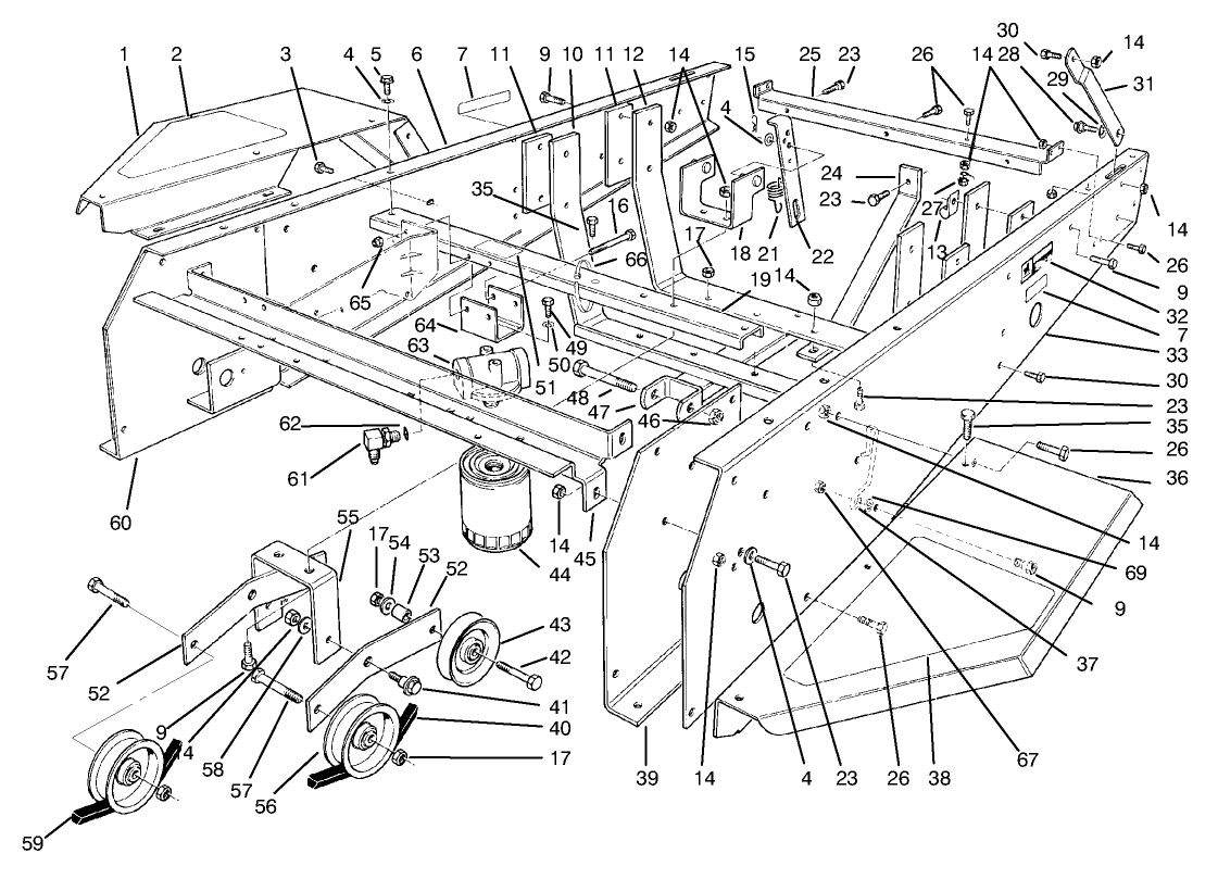 Frame & Jackshaft Assembly