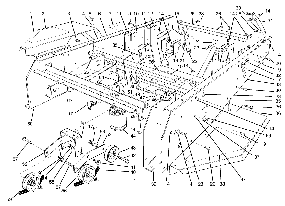 Frame & Jackshaft Assembly