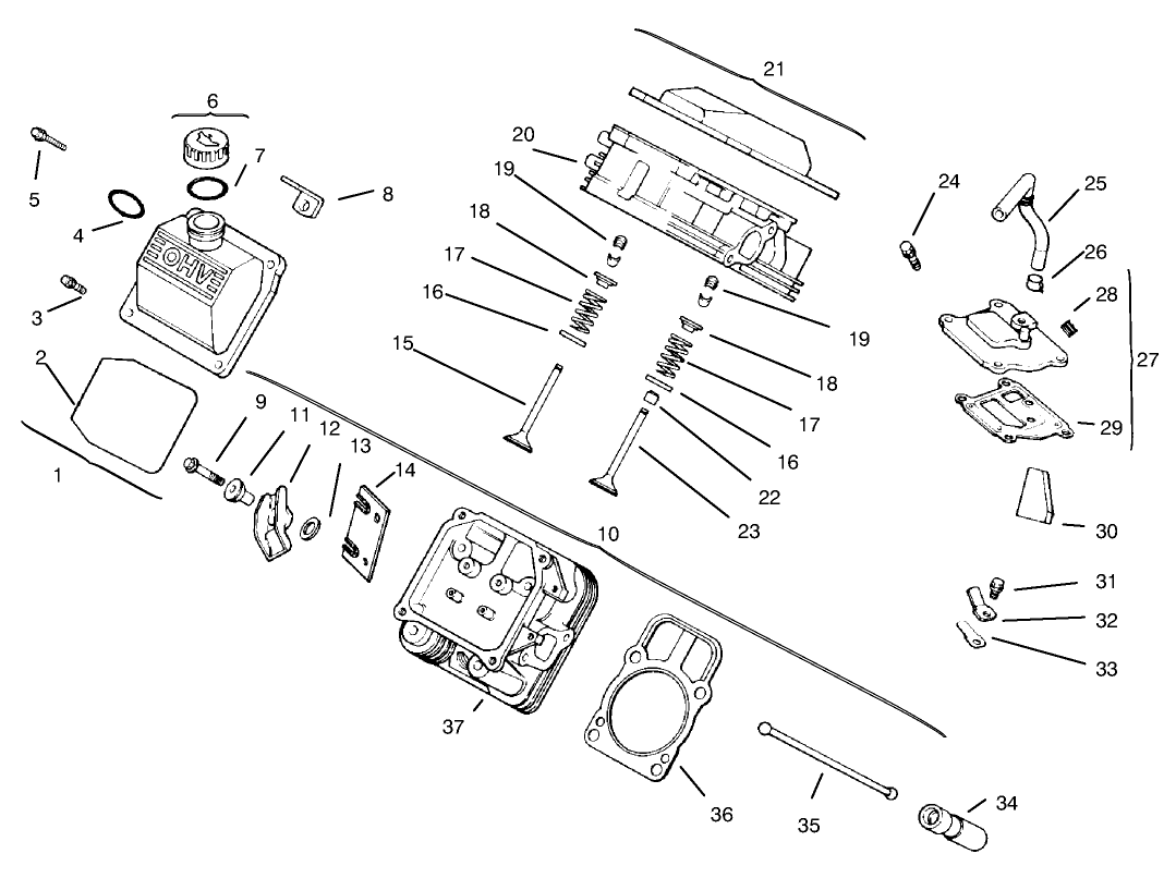 Cylinder Head, Valve & Breather