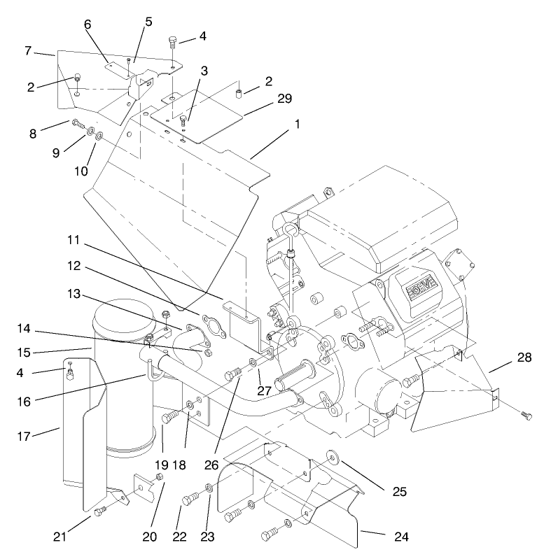 Heat Shields And Exhaust