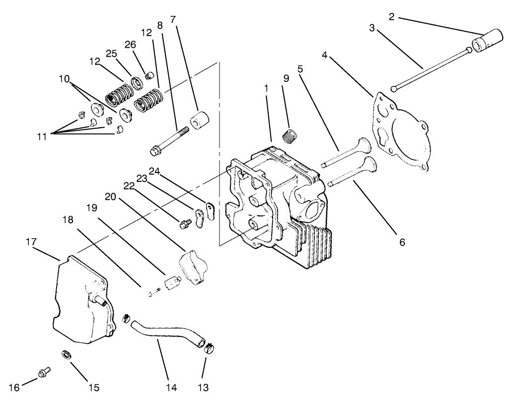 Cylinder Head/valve/breather