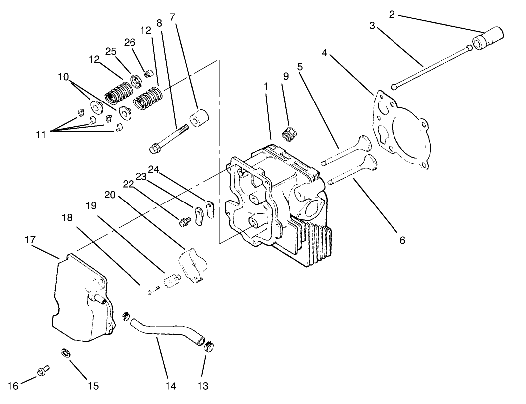 Cylinder Head/valve/breather