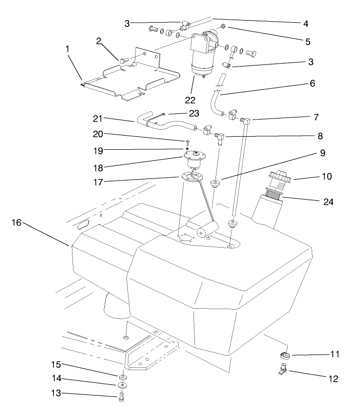 Fuel Tank & Filter Assembly