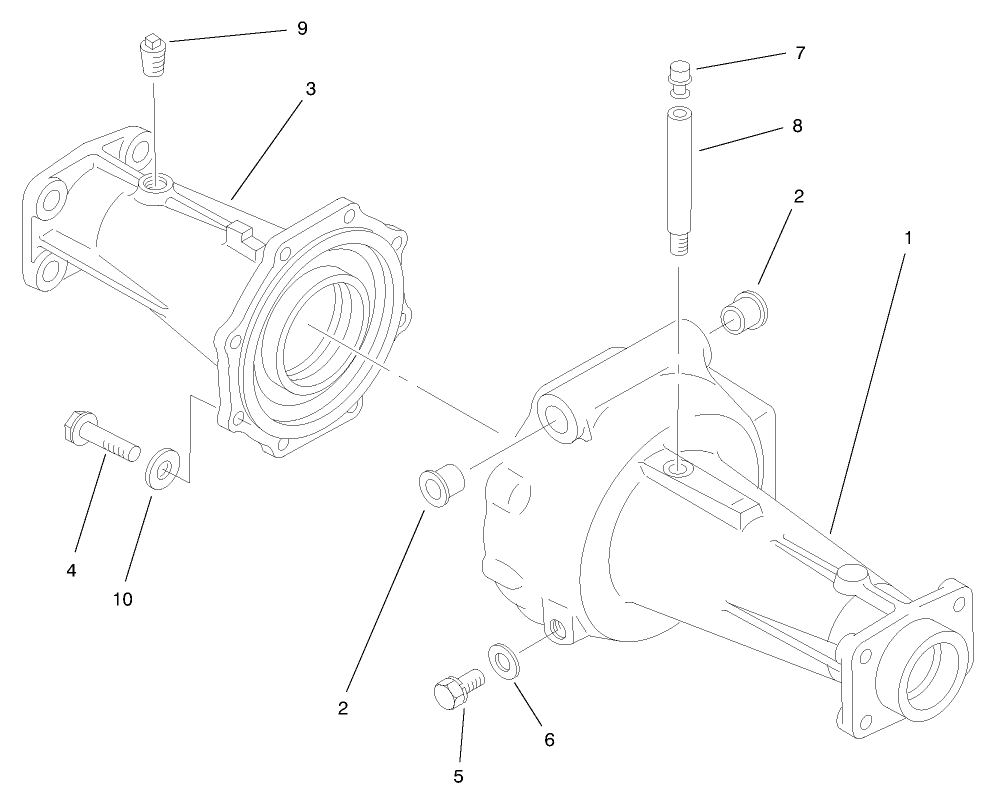 Axle Housing Assembly Axle No. 98-2447 (model No. 03804 Only)
