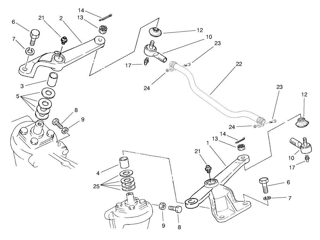 Steering Arm Linkage Axle No. 98-2447 (model No. 03804 Only)