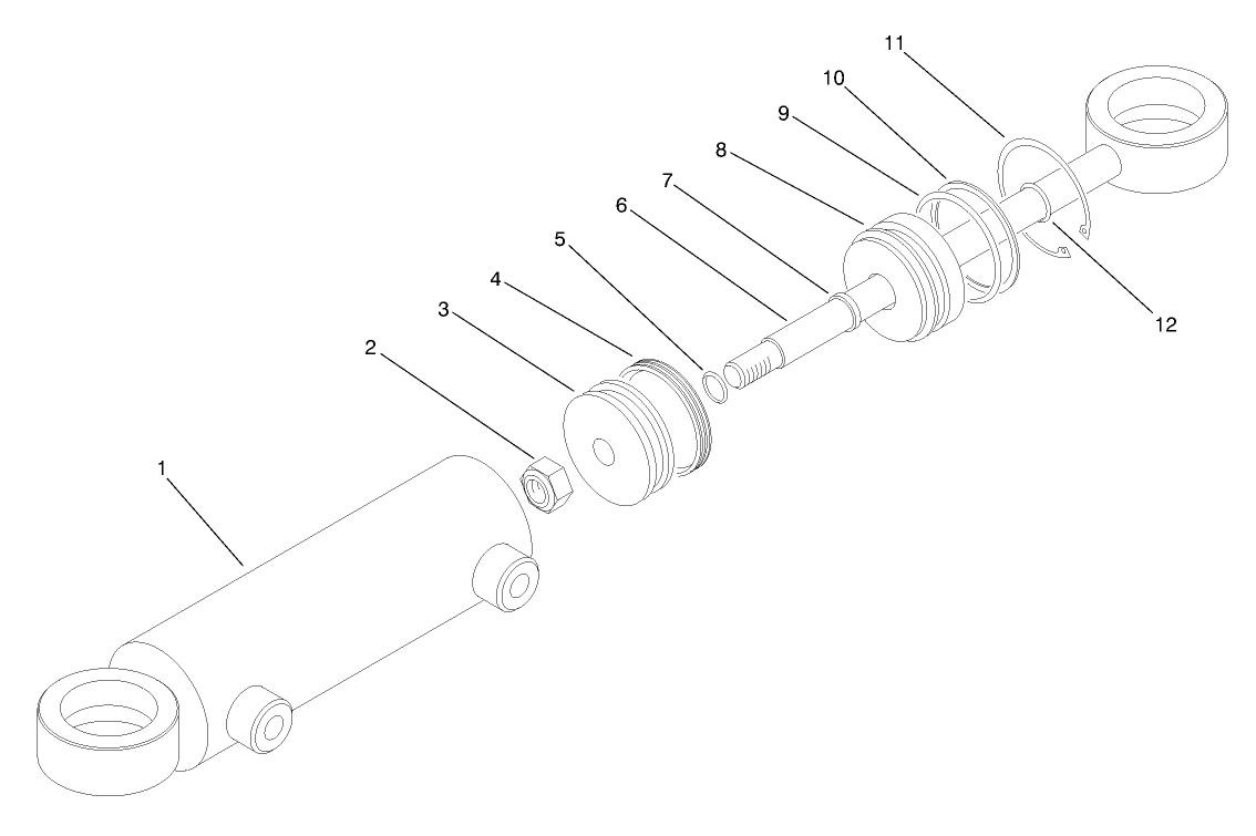 Hydraulic Cylinder No. 94-8141 (model No. 03804)