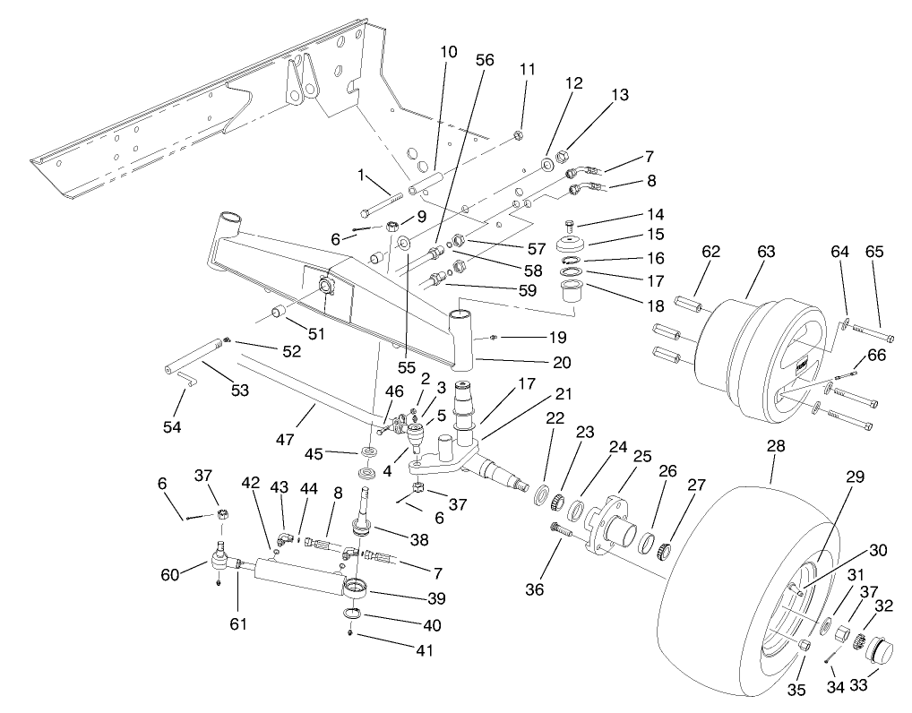 2-Wd Rear Axle Assembly (model No. 03803)