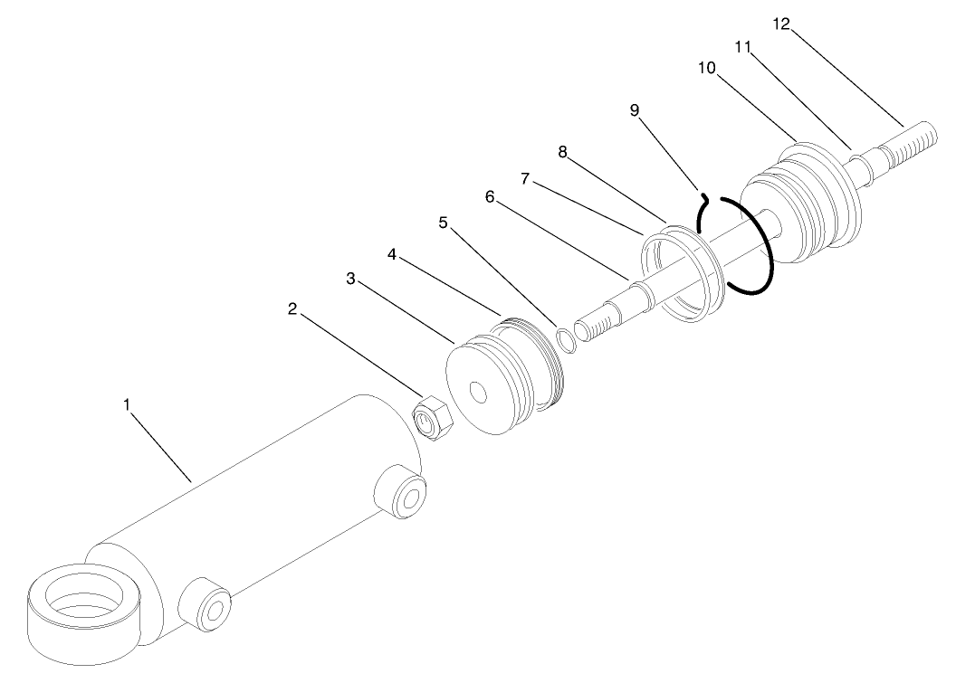 Hydraulic Cylinder No. 94-8142 (model No. 03803)