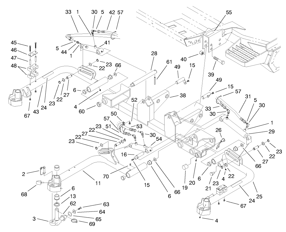 Front Lift Arms Assembly
