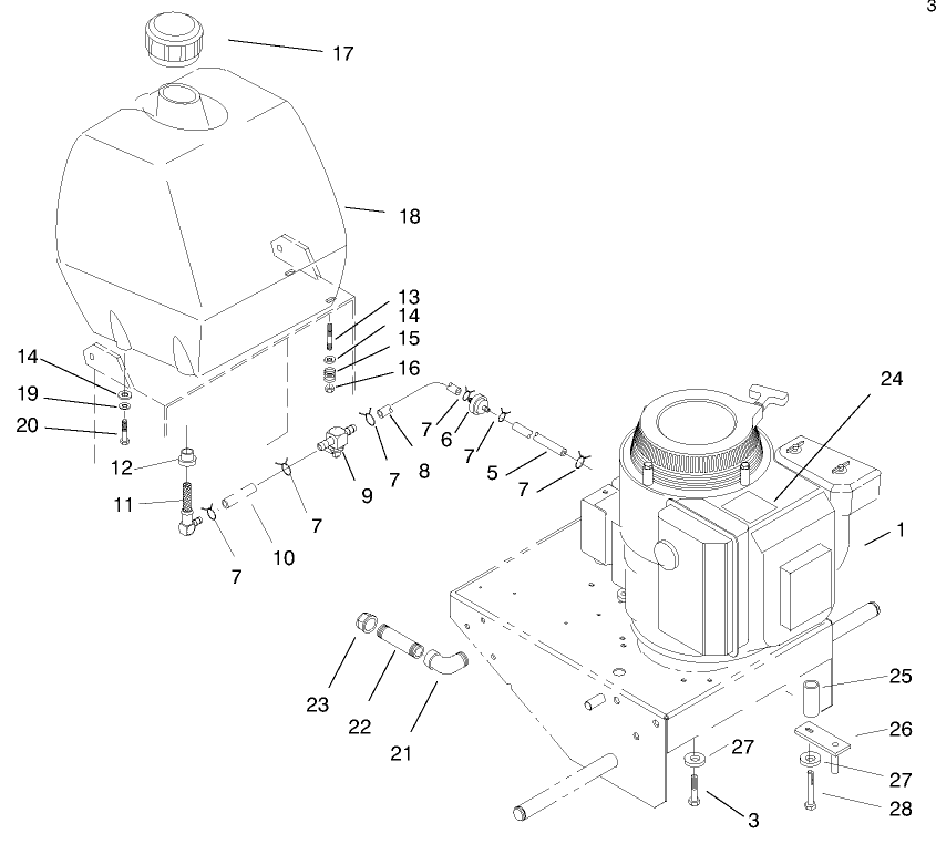Engine & Fuel Tank