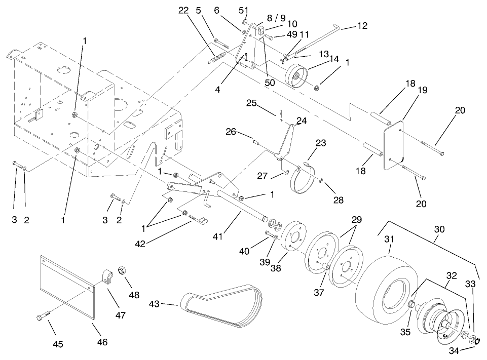 Wheel, Brakes And Traction Belts