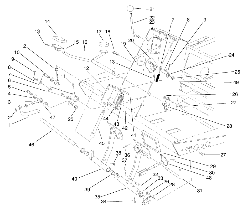 Traction & Brake Pedal Asm