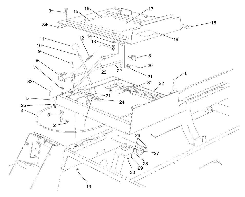 Seat Frame & Throttle Asm (continued)