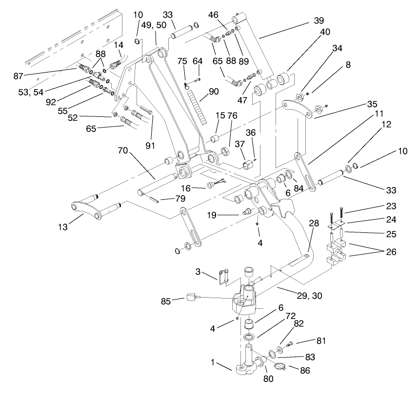 Wing Lift Arm Asm-No. 6 & 7