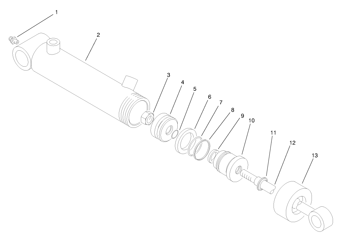 Hydraulic Lift Cylinder No. 5 (98-9069)
