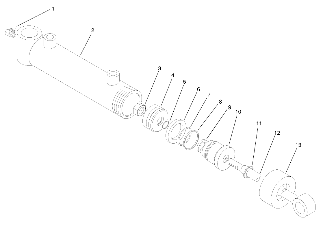 Hydraulic Lift Cylinder No. 6 & 7 (93-2631)