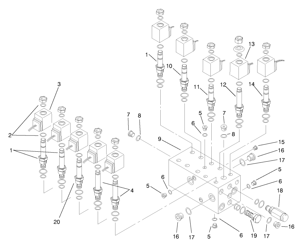 Rear Manifold Block Asm No. 92-7384