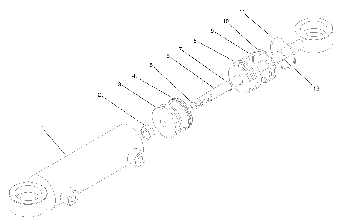 Hydraulic Steering Cylinder No. 94-8141