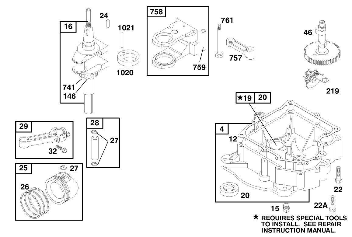 Engine Briggs & Stratton Model 195707-0421-E1