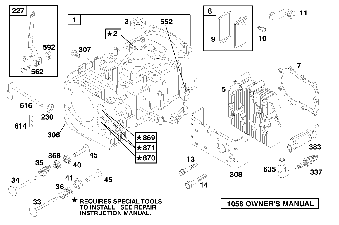 Engine Briggs & Stratton Model 195707-0421-E1