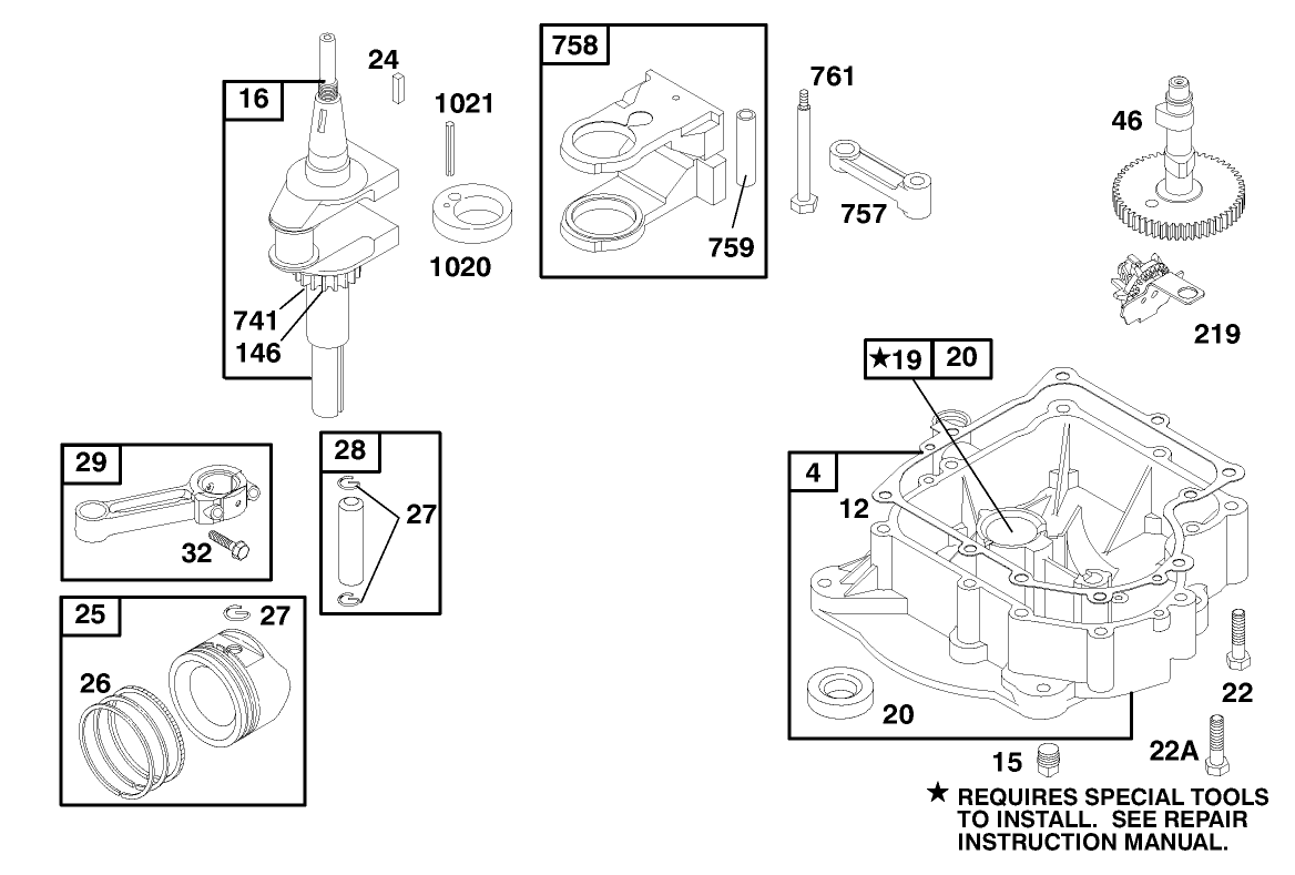 Engine Briggs & Stratton Model 195707-0421-E1
