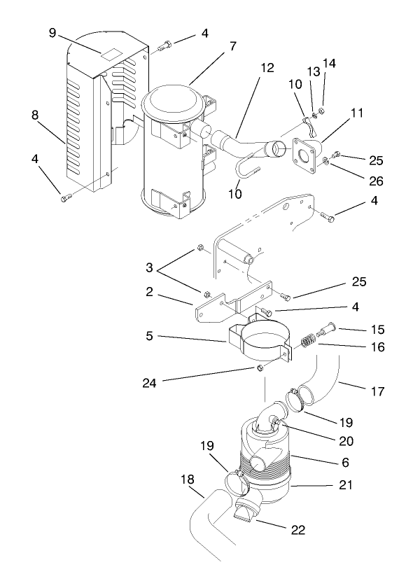 Muffler & Air Cleaner Assembly