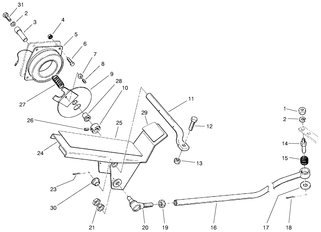 Traction Pedal & Cruise Control Assembly