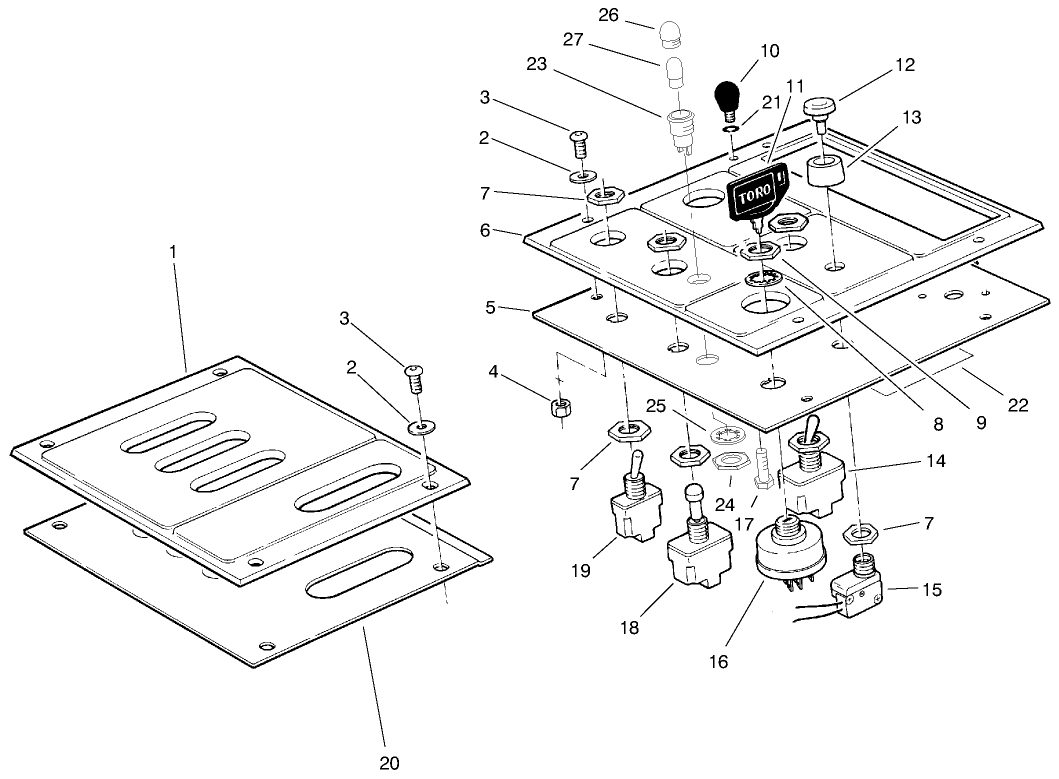 Lower Control Panel Assembly