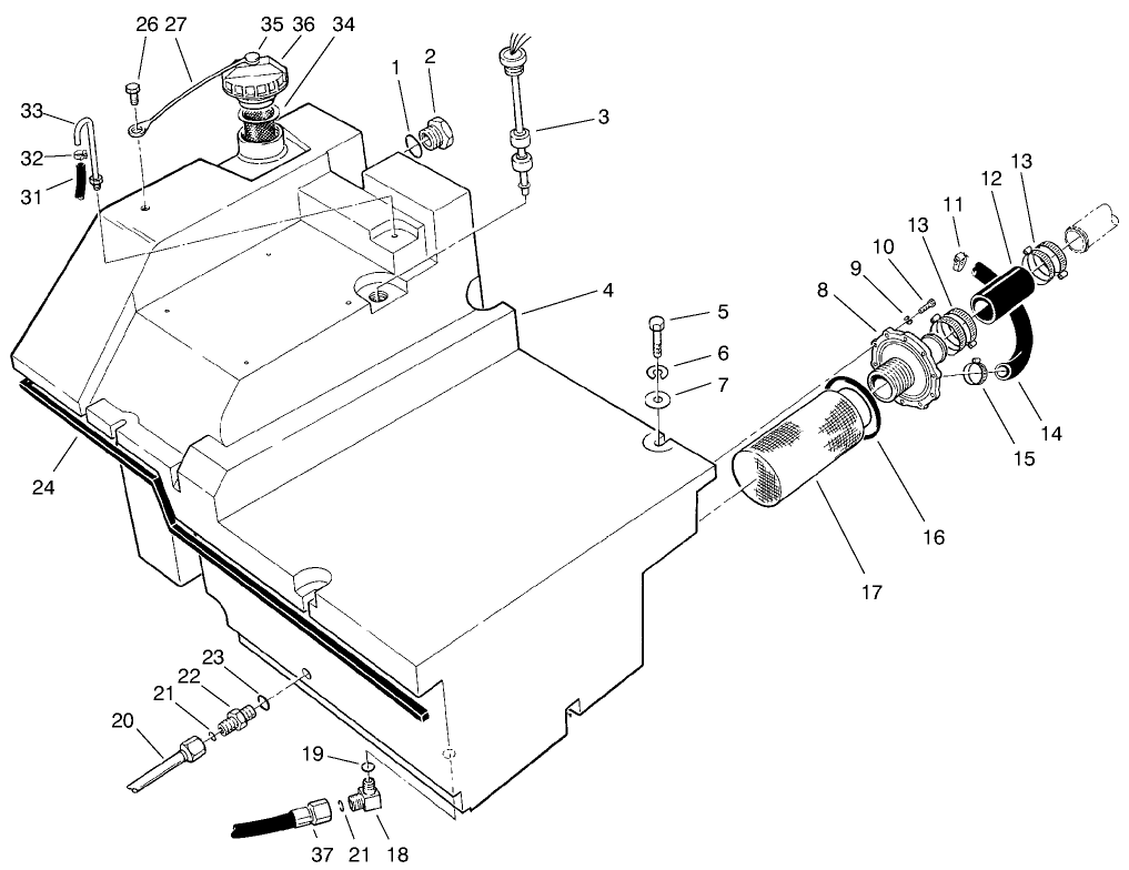Hydraulic Tank Assembly
