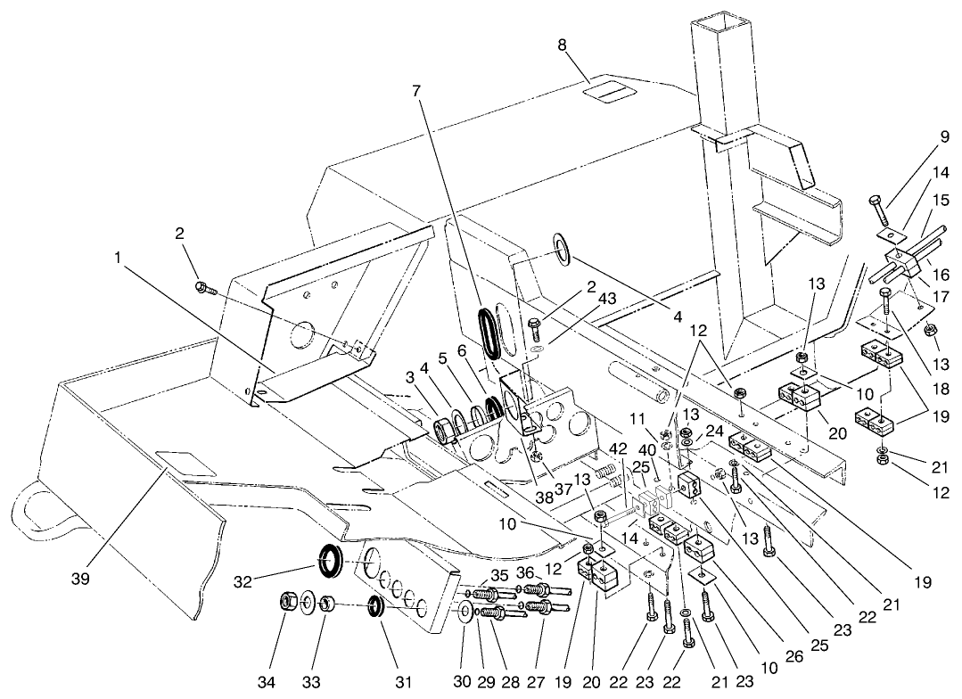 Hydraulic Line Clamps Assembly