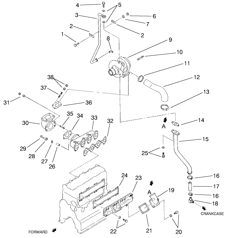 Inlet & Exhaust Manifold Assembly