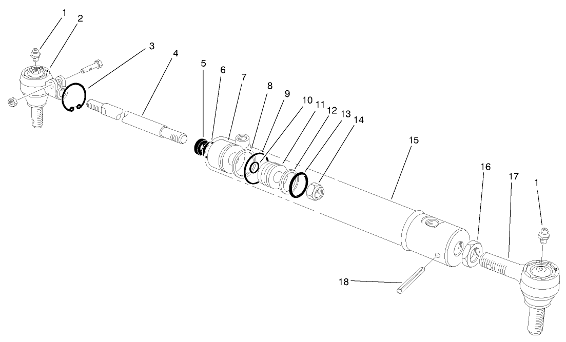 Hydraulic Cylinder Assembly No. 98-0661