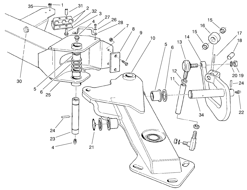 Wing Deck Lift Arm Assembly