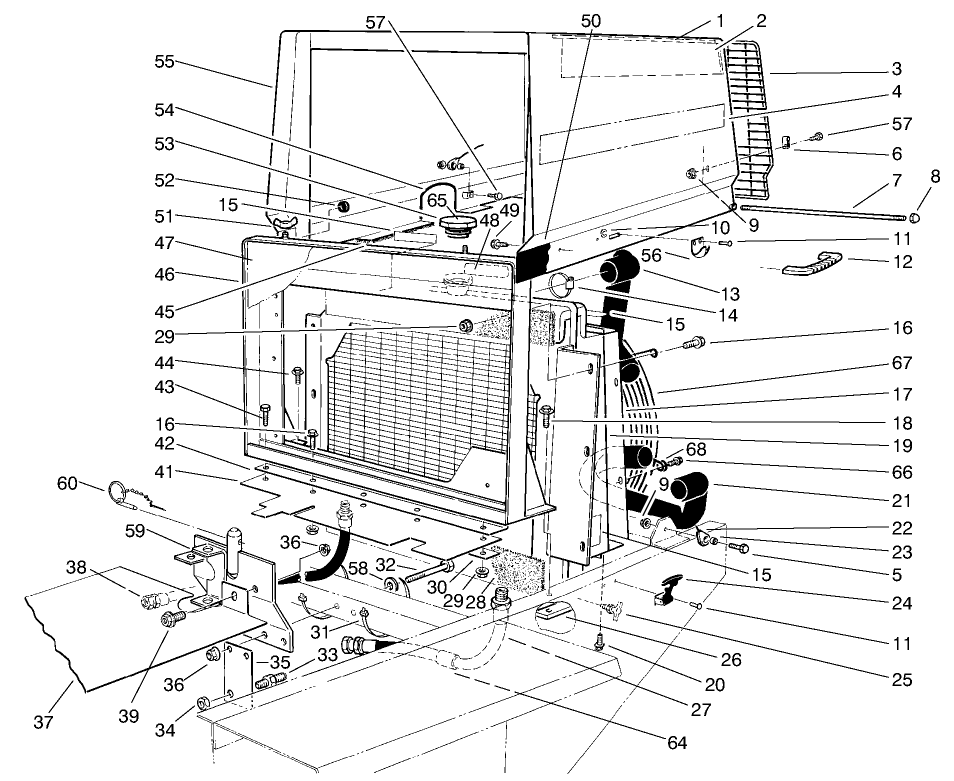 Radiator & Hood Assembly