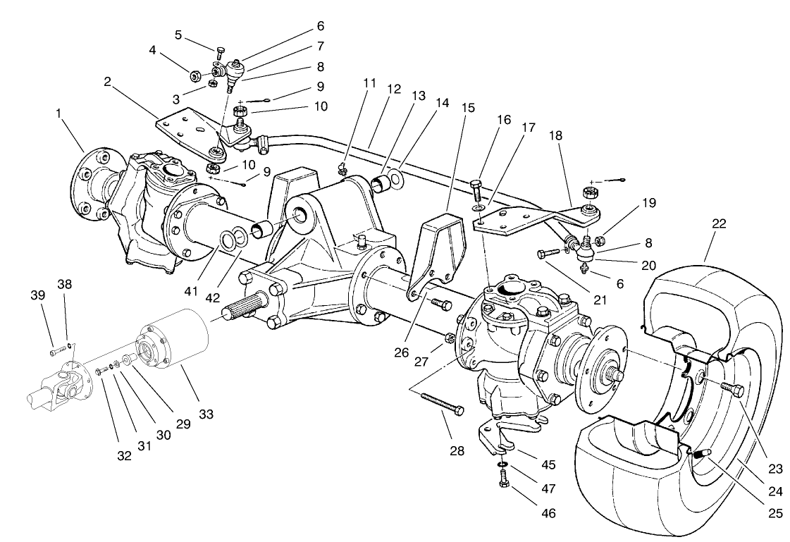 Steerable Axle Assembly