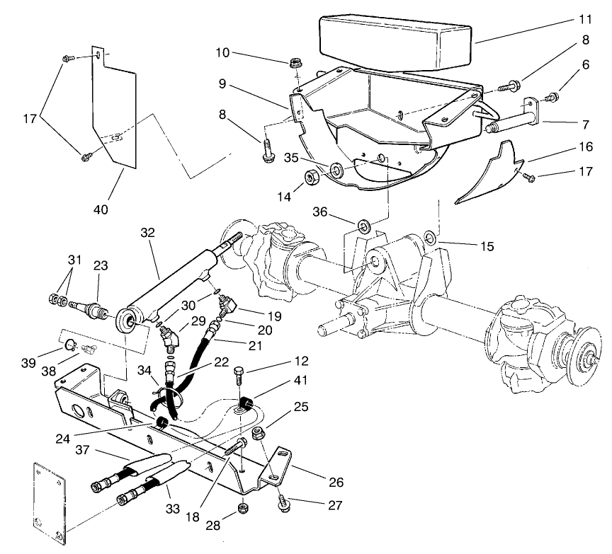 Axle Support & Steering Cross Member