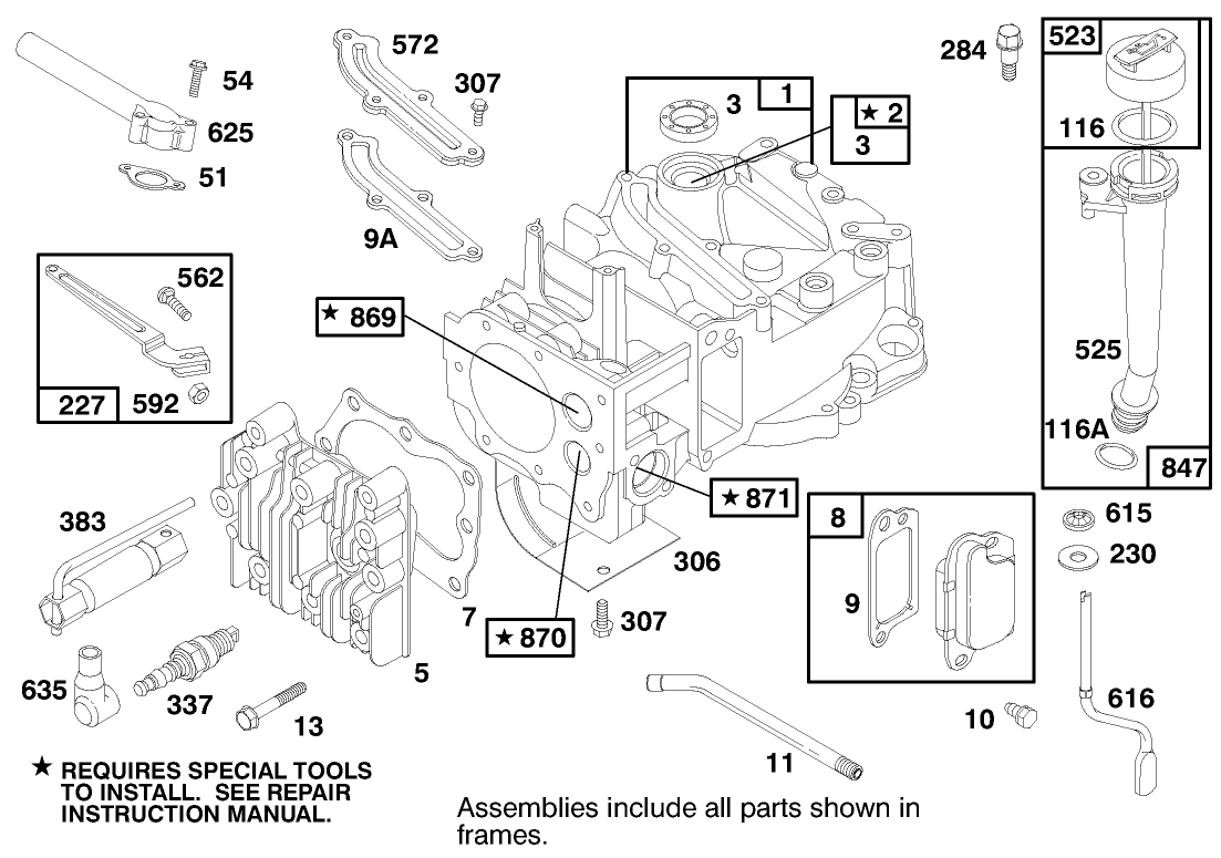 Engine Briggs & Stratton Model 12h802-1758-E1