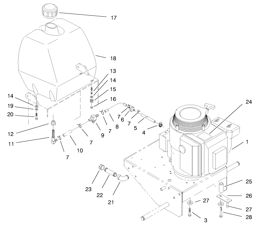 Engine & Fuel Tank
