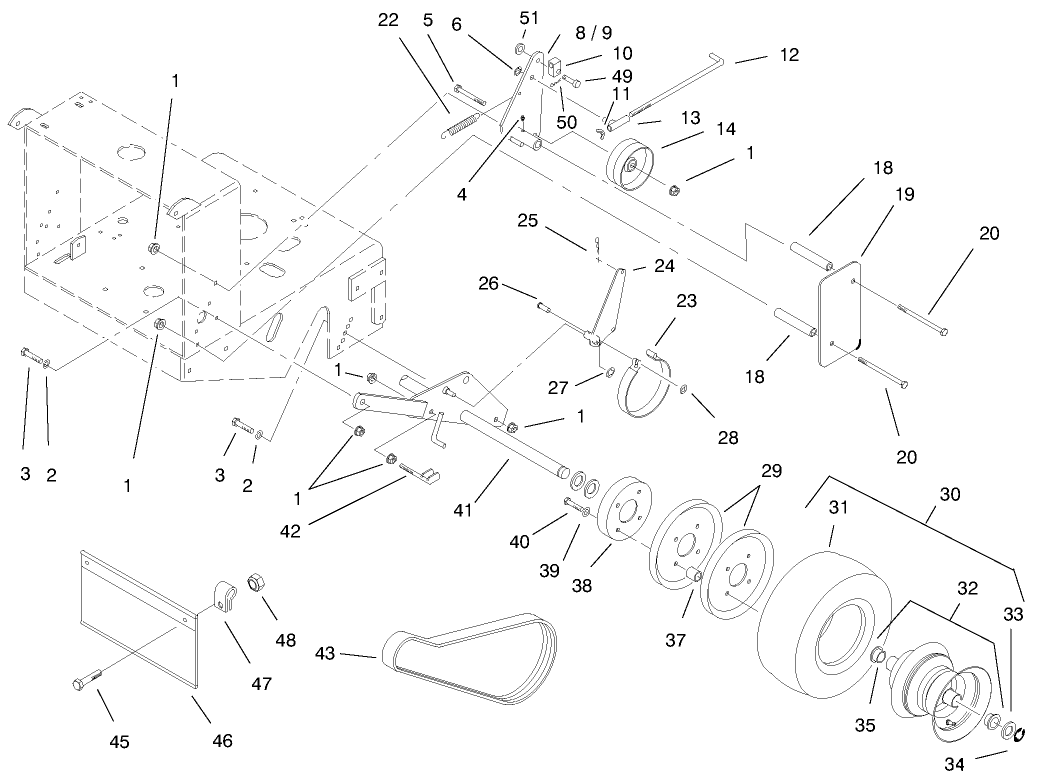 Wheel, Brakes And Traction Belts