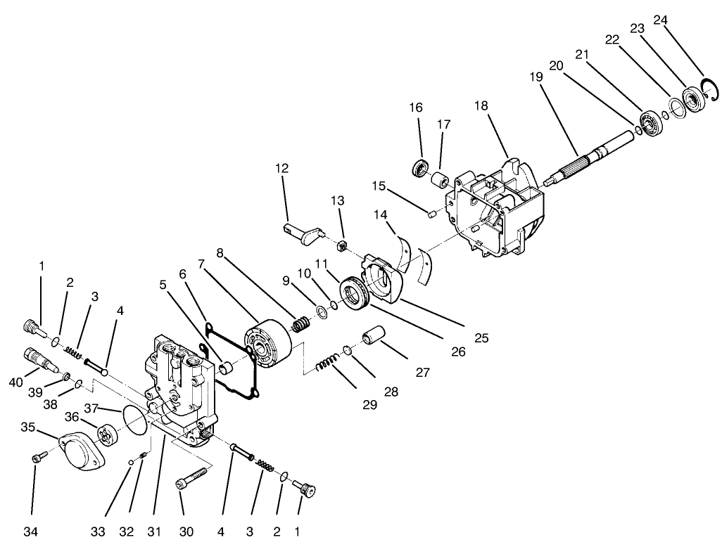 Hydraulic Pump Assembly No. 98-4374 And 98-4375