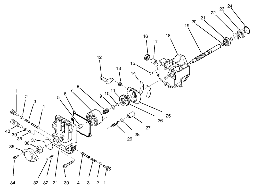 Hydraulic Pump Assembly No. 98-4374 And 98-4375