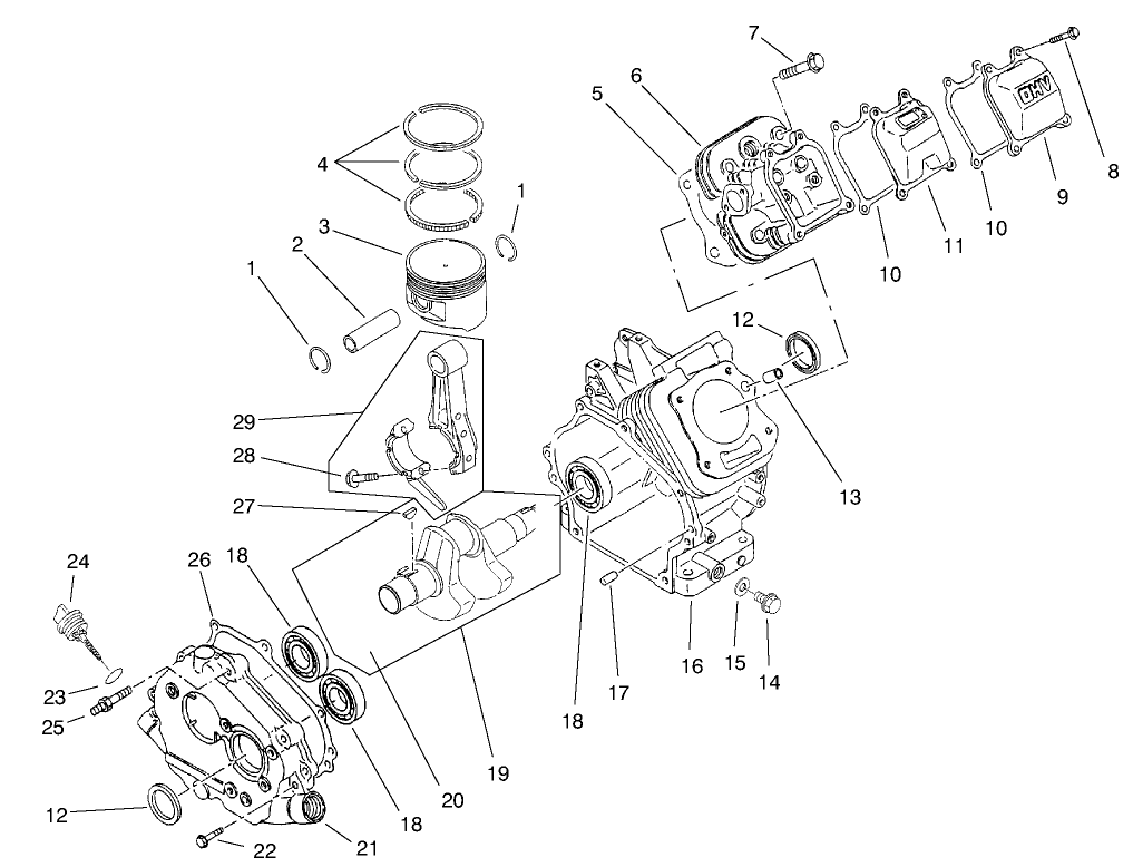 Engine Crankcase Asm