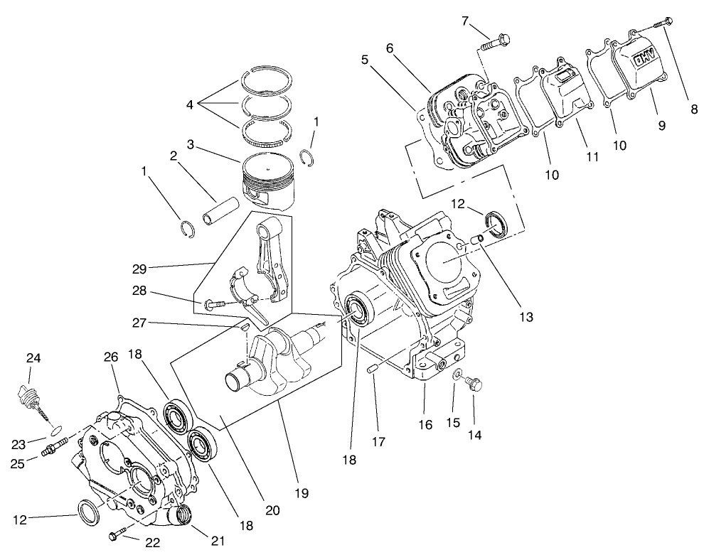 Engine Crankcase Asm