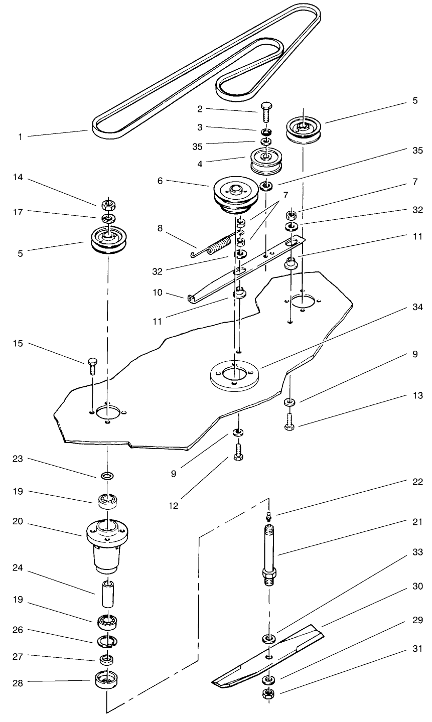 Belt & Spindle Assembly