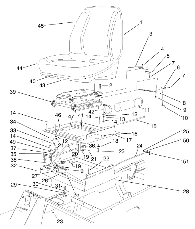 Seat & Throttle Assembly