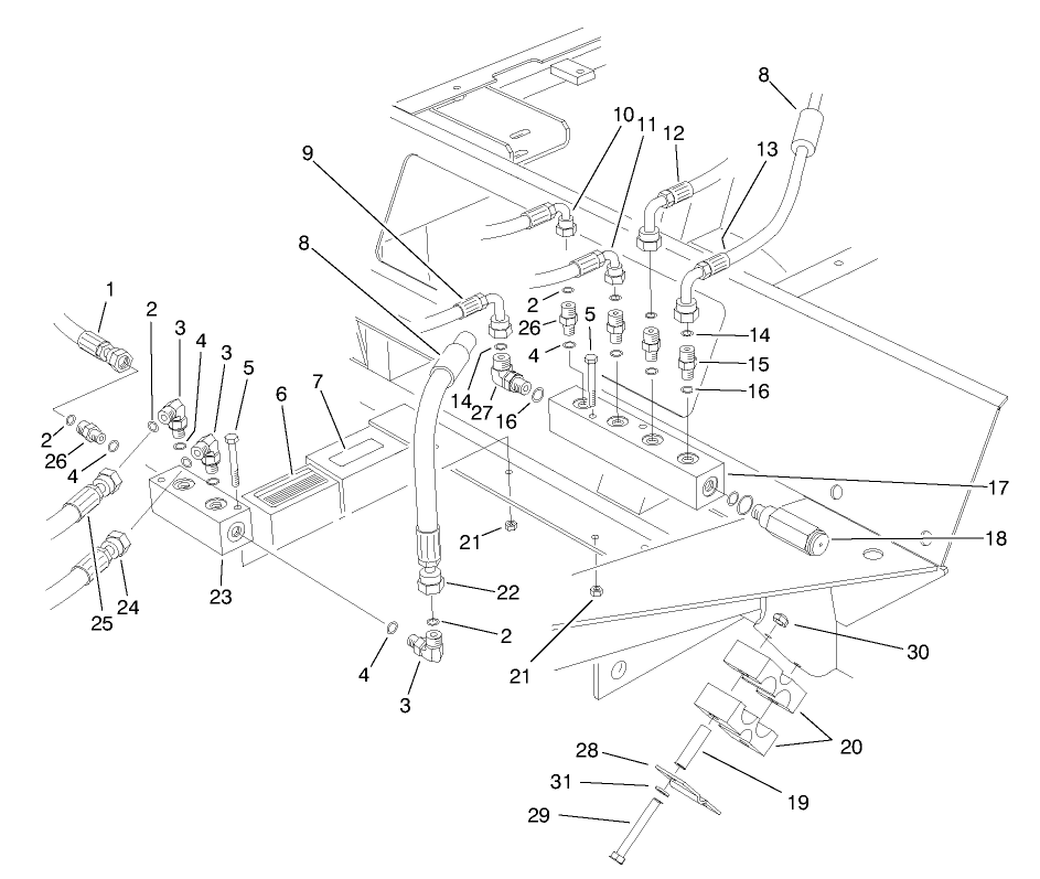 Front Hydraulic Manifolds