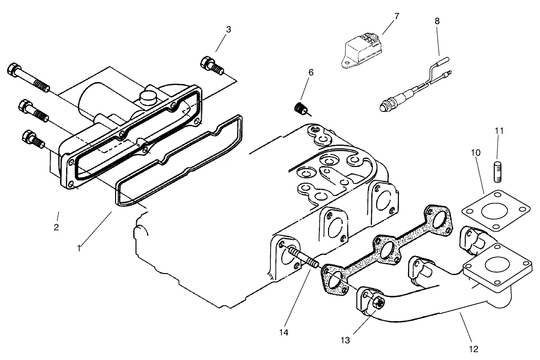 Exhaust Manifold & Gasket Assembly
