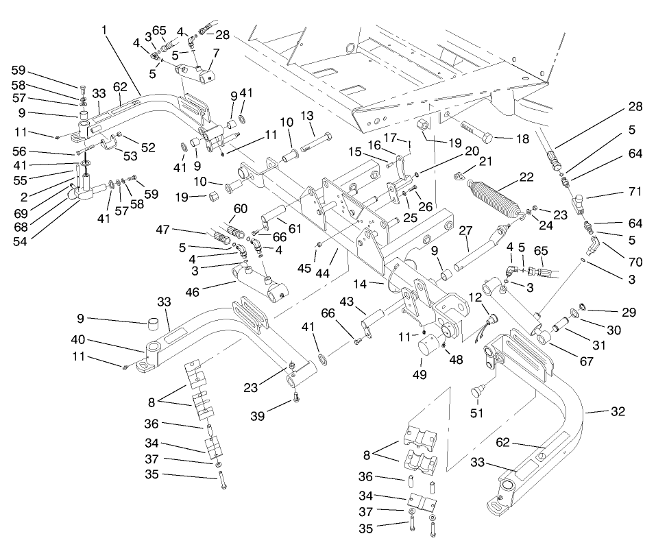 Front Lift Arms Assembly