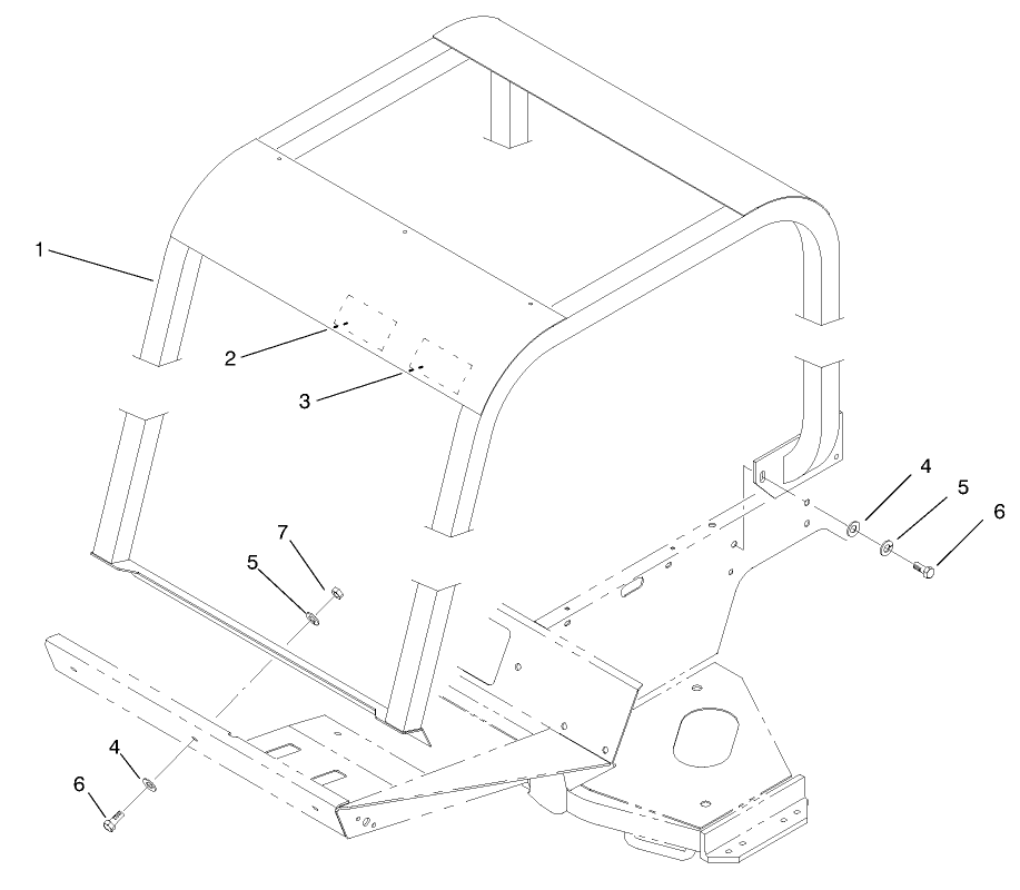 Roll Over Protection System (r.o.p.s.)(optional)