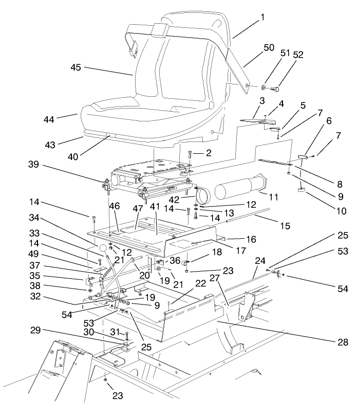 Seat & Throttle Assembly